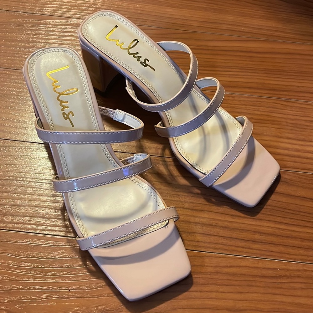Jacie Light Nude Patent High Heel Sandals